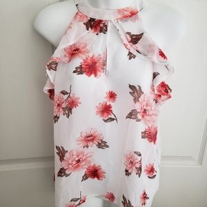 NWT Floral Woven Halter Top